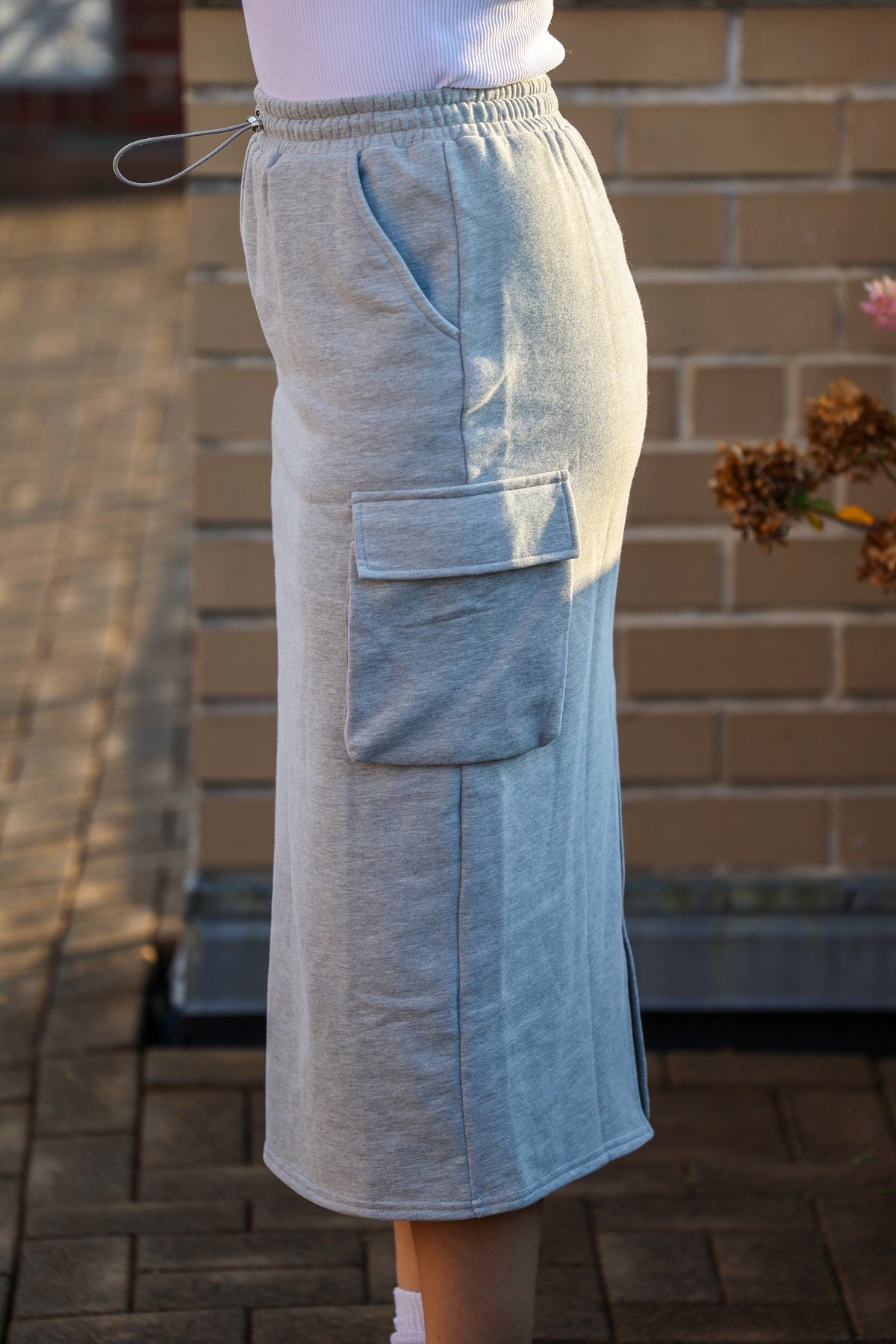 Bri Knit Cargo Skirt