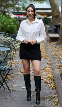 Jenny Cropped Button Down Shirt