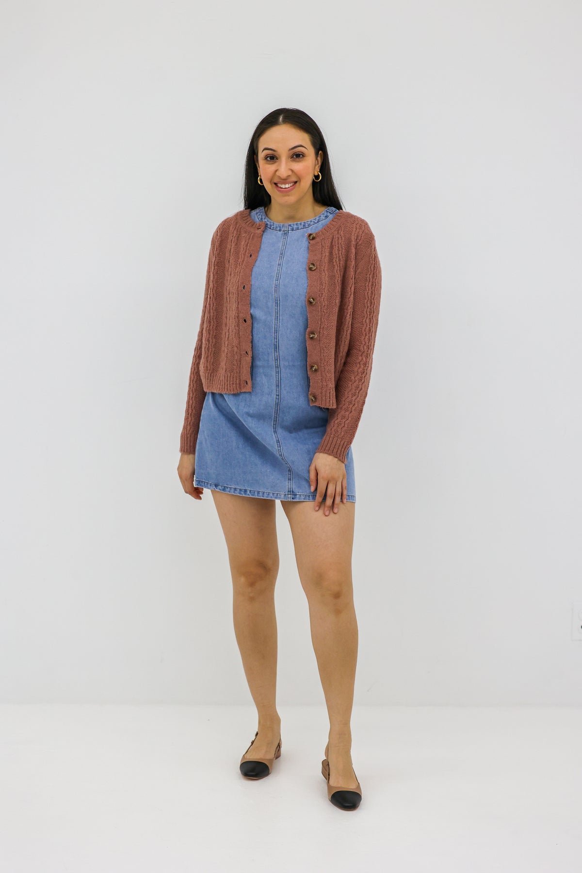 Tiffany Wave Knit Button Cardigan