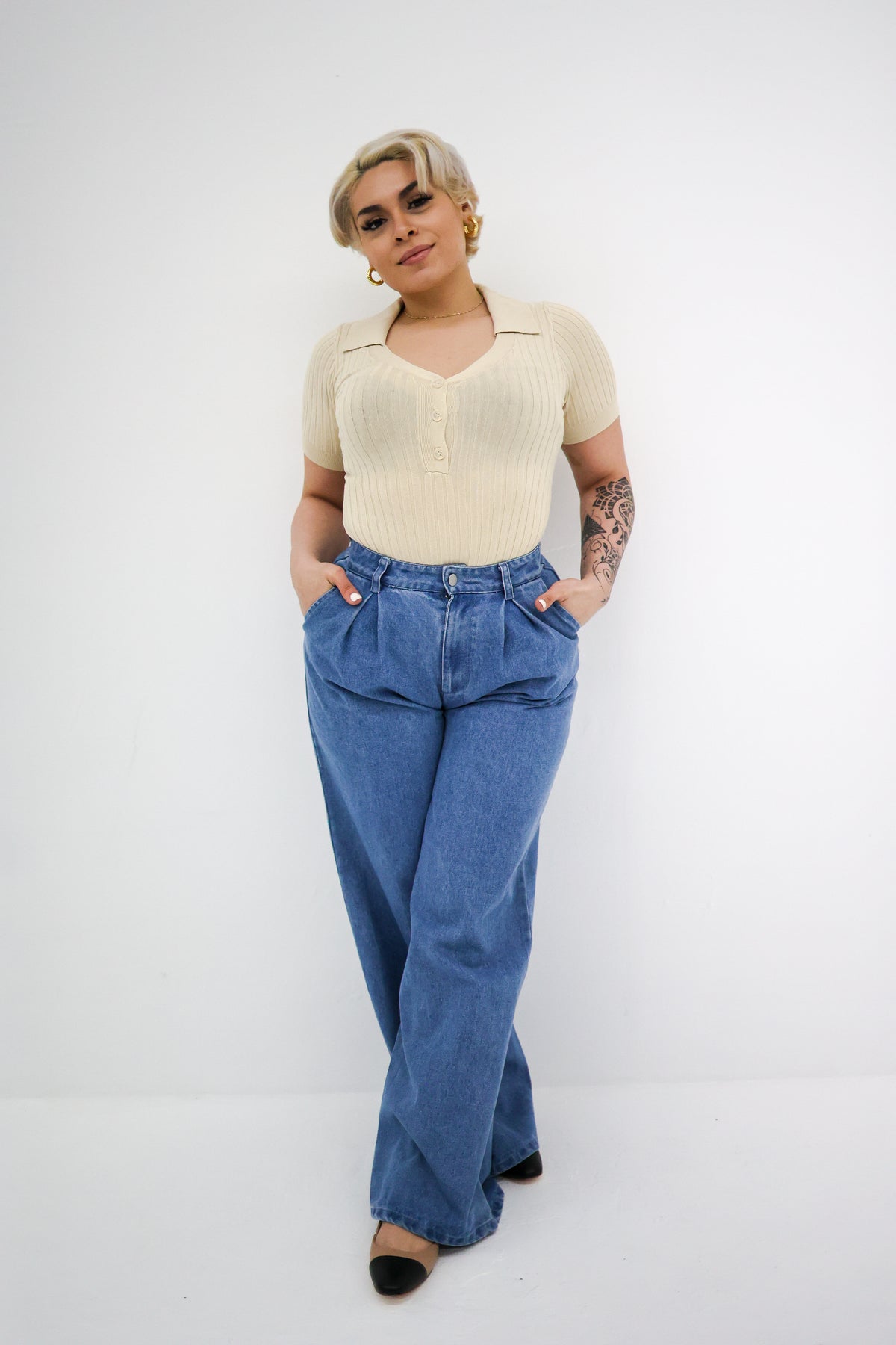 Denim Palazzo Pant