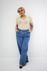 Denim Palazzo Pant