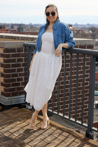 Annabelle Eyelet Midi Dress