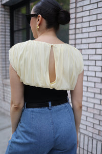 Sloane Mesh Knitted Combo Top